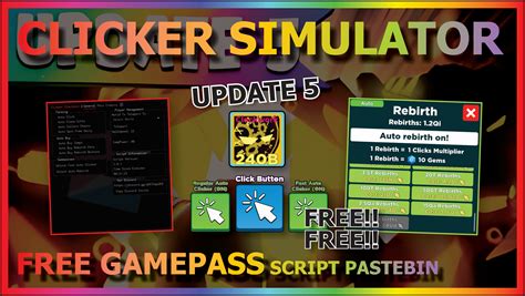 Watch video for showcase. . Clicker simulator script pastebin